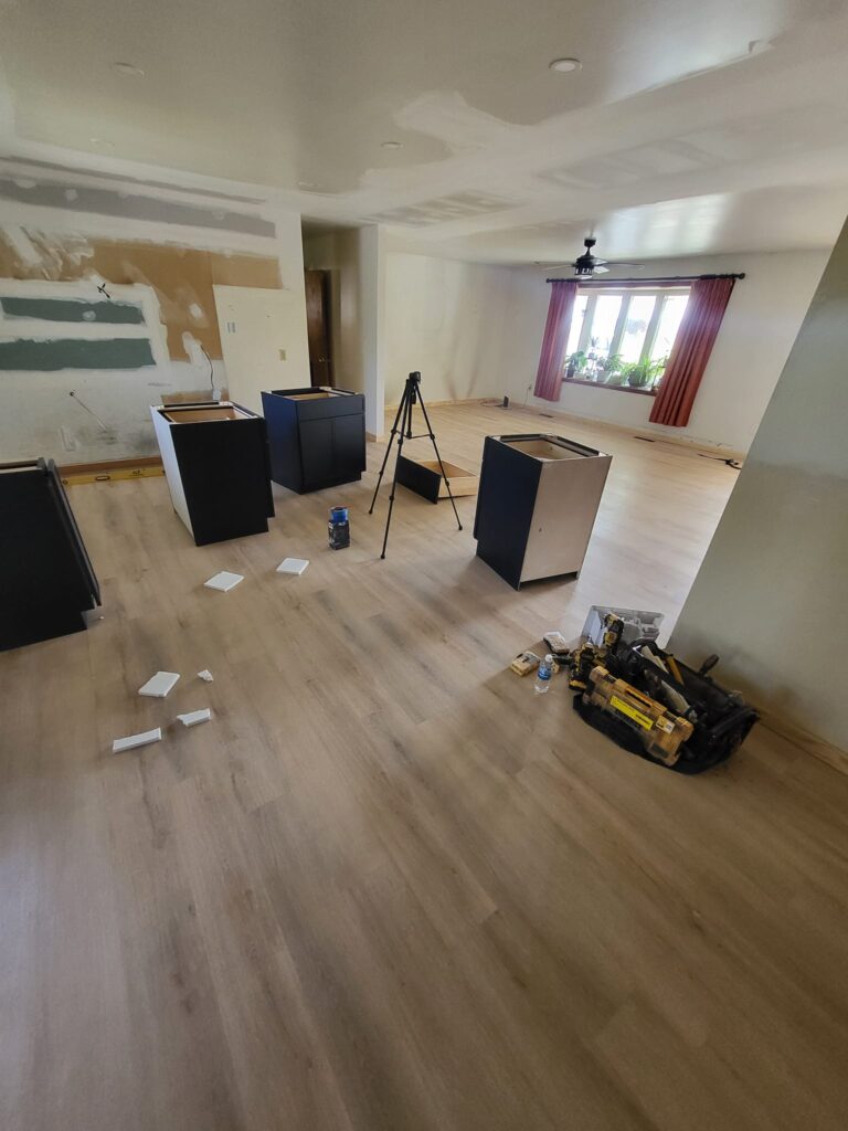 remodel in progress by LR Contracting
