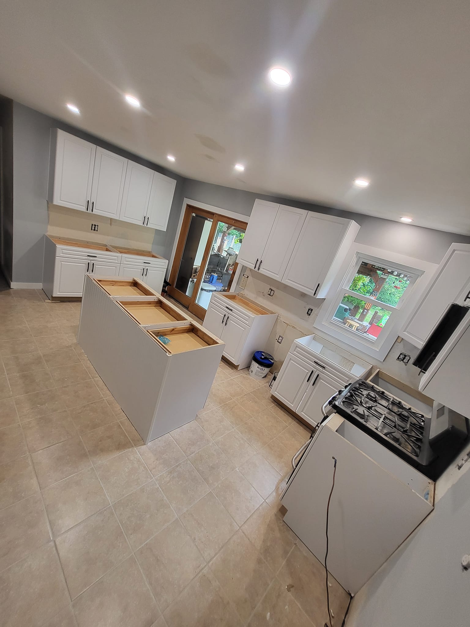 new cabinets installed by LR Contracting