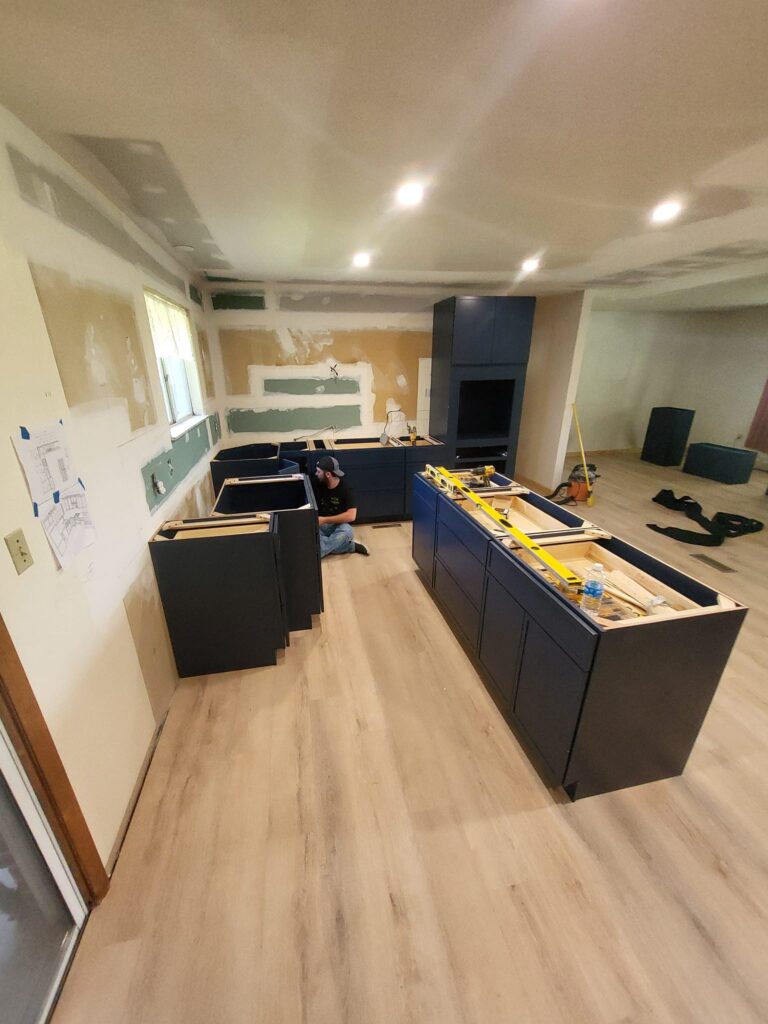 remodel in progress by LR Contracting