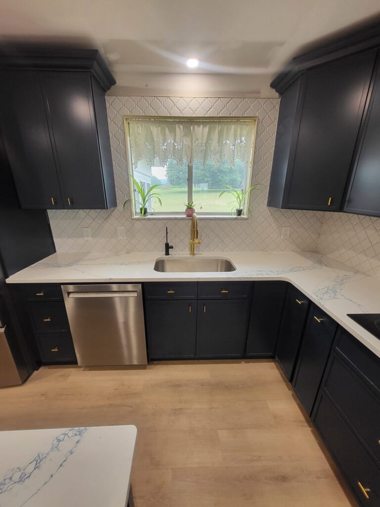 remodeled kitchen by LR Contracting