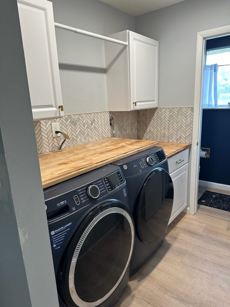 remodeled laundry room
