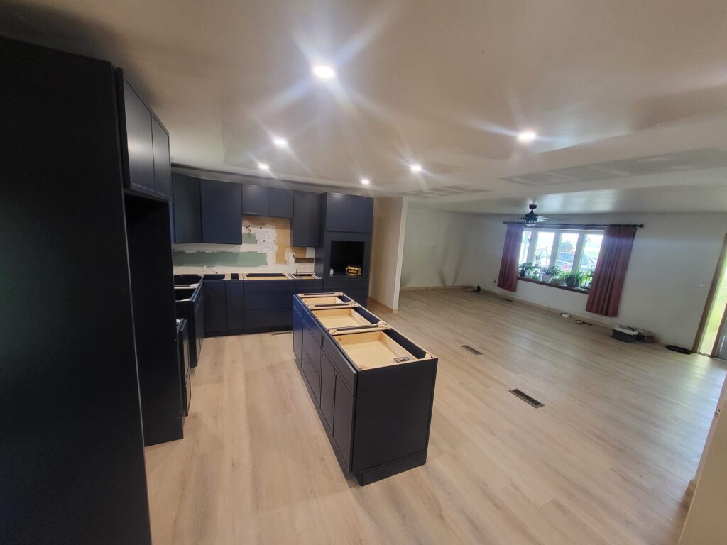 remodel in progress by LR Contracting