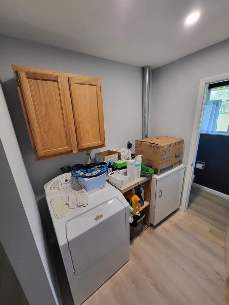 washer room before