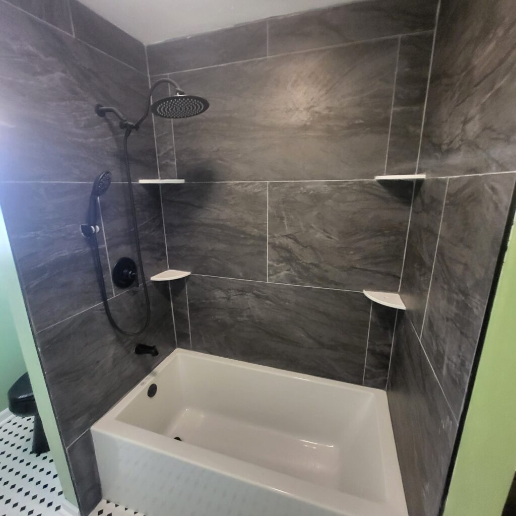 new shower