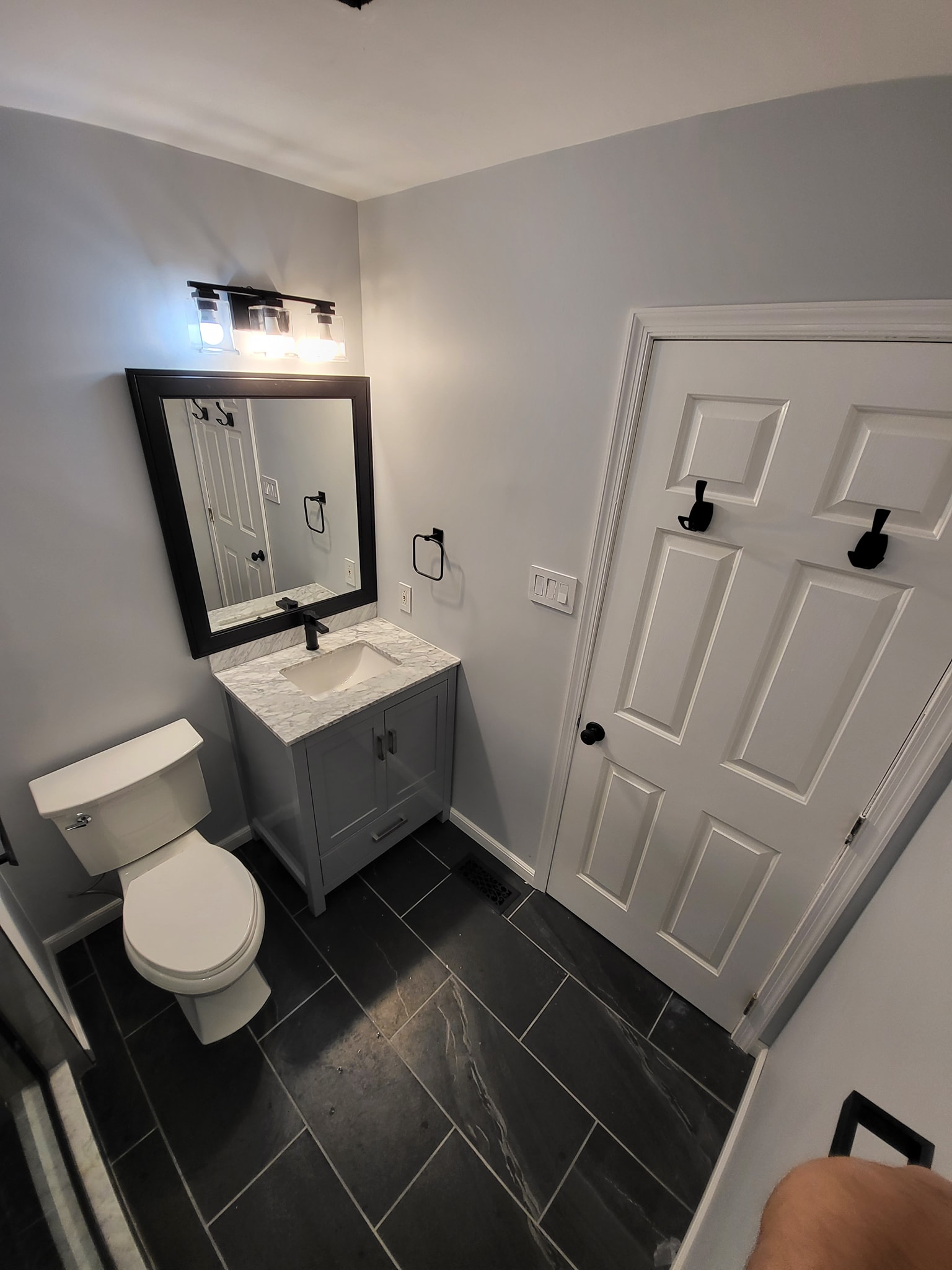 new bathroom door closed