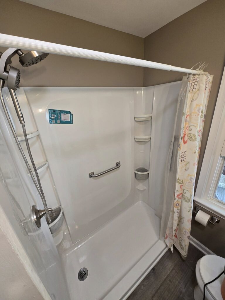 new shower