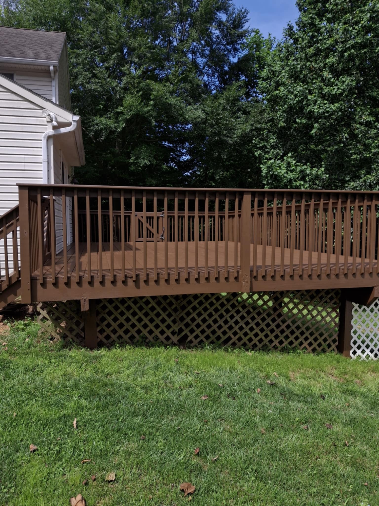 Custom deck construction project in Chester County PA