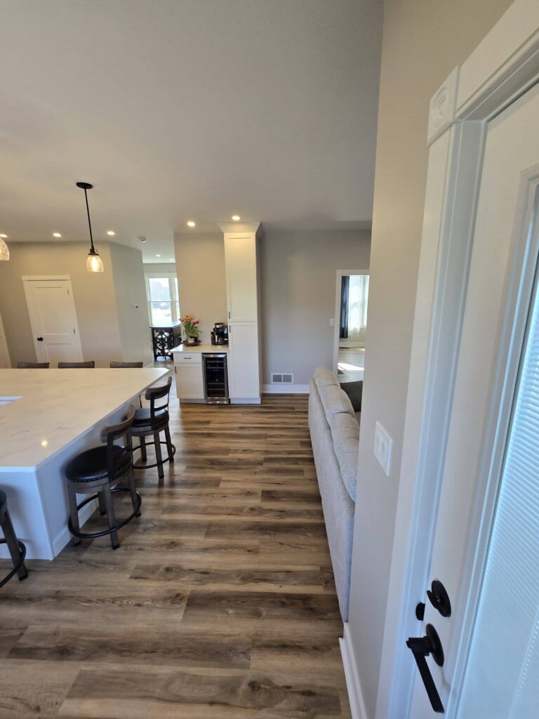 Open floor plan seen from the entry - LR Contracting, Honey Brook PA