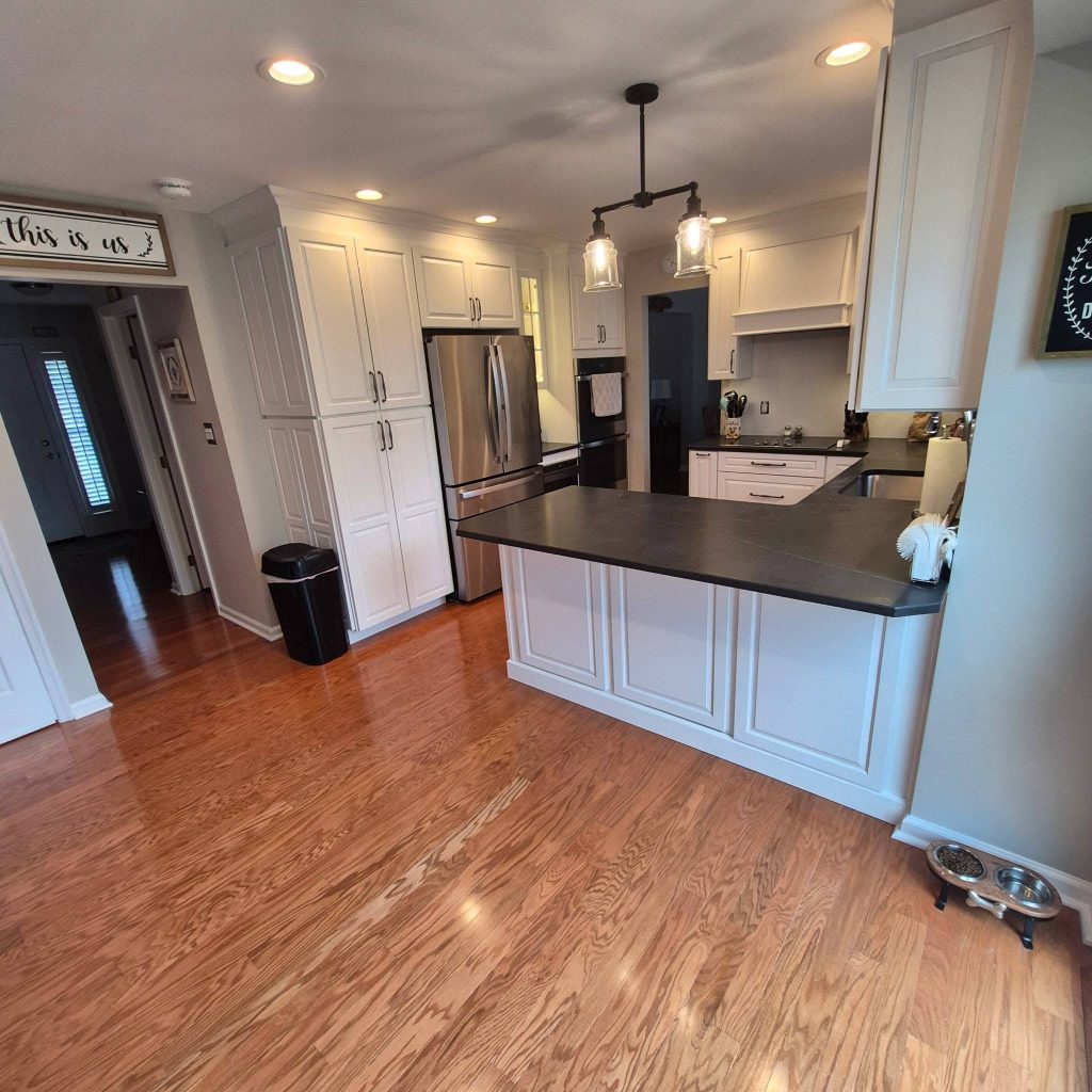 Peninsula and tall pantry cabinets - LR Contracting, Limerick PA