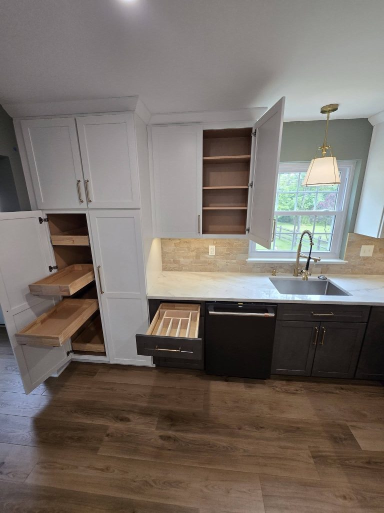 Pantry pull-outs and utensil drawer inserts - LR Contracting, Sadsburyville PA