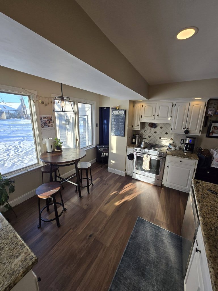 Before - original kitchen and breakfast nook - LR Contracting, Downingtown PA